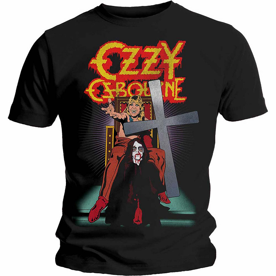 T-shirt Uomo Ozzy Osbourne SD 9 Logo | Ufficiale | Colore Nero | Taglia XL | Cotone