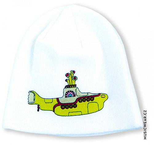 The Beatles winter beanie cap, Yellow Submarine White