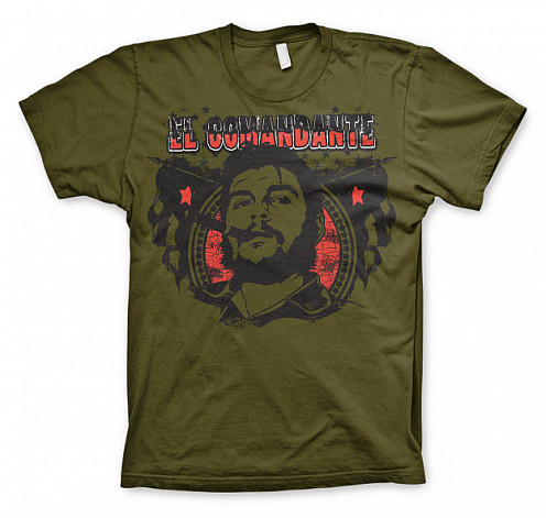 Che Guevara t-shirt, El Comandante Olive, men´s