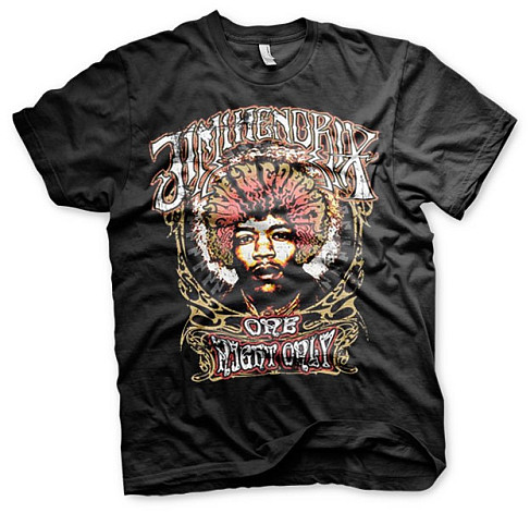 Jimi Hendrix t-shirt, Halo Black, men´s