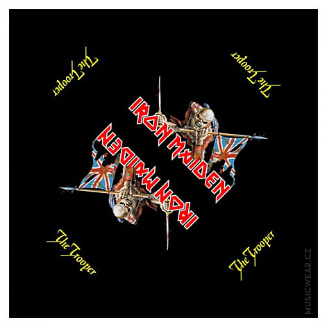 Iron Maiden scarf, The Trooper 55 x 55cm