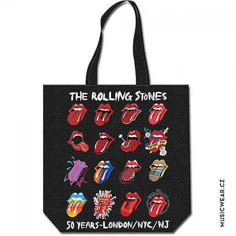 Rolling Stones bavlněná sopping bag, Tongue Evolution
