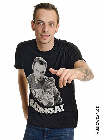 Big Bang Theory t-shirt, Sheldon Says BAZINGA! Black, men´s