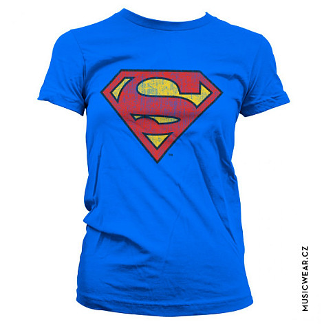 Superman t-shirt, Washed Shield Girly, ladies