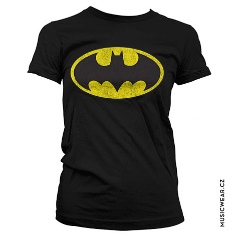 Batman t-shirt, Distressed Logo Girly, ladies