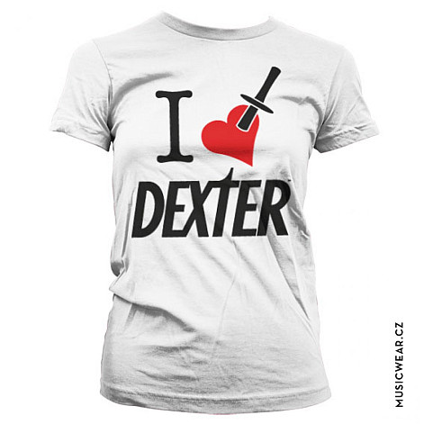 Dexter t-shirt, I Love Dexter Girly, ladies