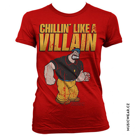 Pepek námořník t-shirt, Chillin Like A Villain Girly , ladies