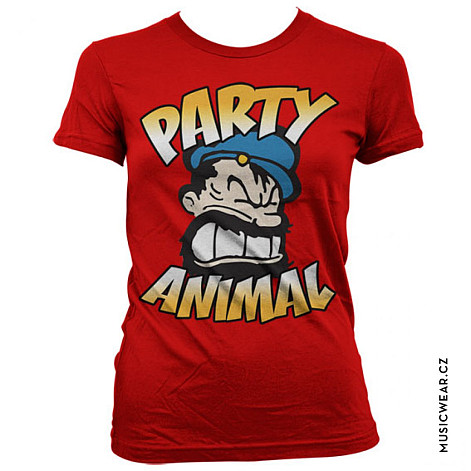 Pepek námořník t-shirt, Brutos Party Animal Girly, ladies