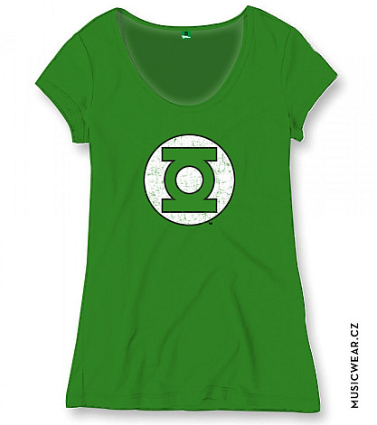 Green Lantern t-shirt, Green Logo, ladies