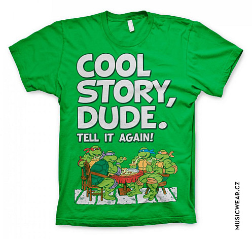 Želvy Ninja t-shirt, Cool Story Dude, men´s