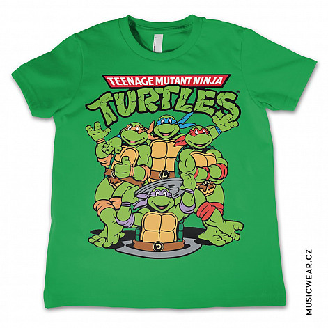 Želvy Ninja t-shirt, Group Kids Green, kids