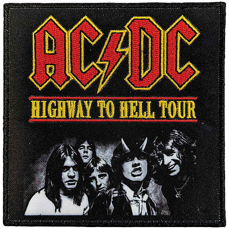 AC/DC tkaná patch PES 100 x 100 mm, Highway To Hell Tour
