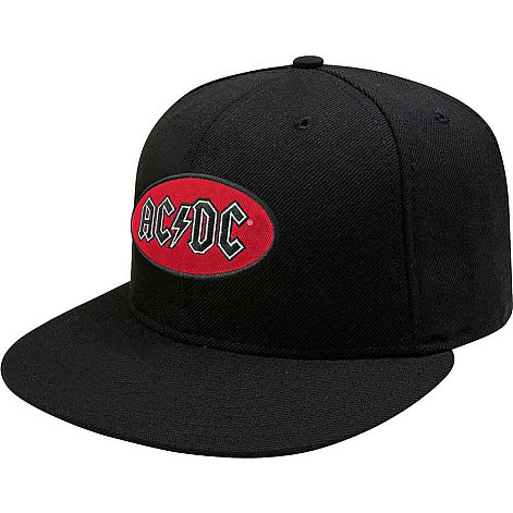 AC/DC snapback snapback, Oval Logo Black, unisex