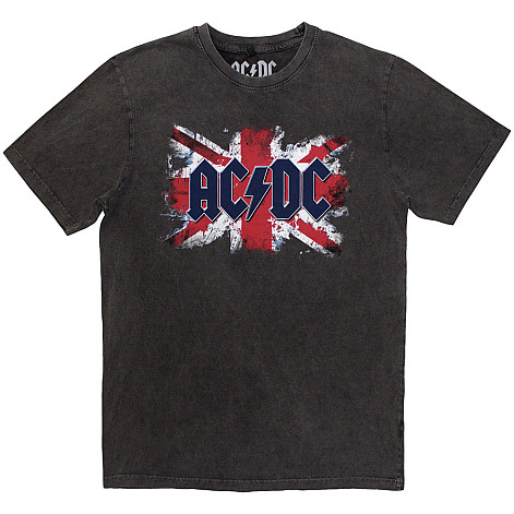 AC/DC t-shirt, Flag Stone Wash Charcoal Grey, men´s