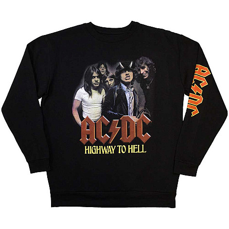 AC/DC mikina, Sweatshirt H2H Band Sleeve Print Black, men´s