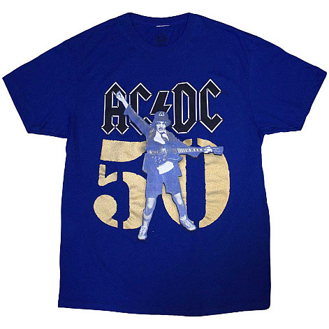 AC/DC t-shirt, Gold Fifty Blue, men´s