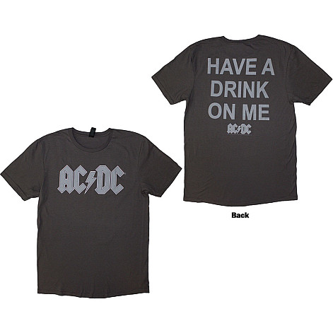 AC/DC t-shirt, Have A Drink On Me BP Grey, men´s