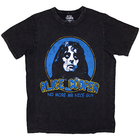 Alice Cooper t-shirt, No More Mr Nice Guy Stone Wash Black, men´s