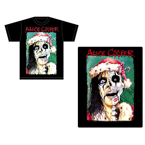 Alice Cooper t-shirt, Xmas Card BP Black, men´s