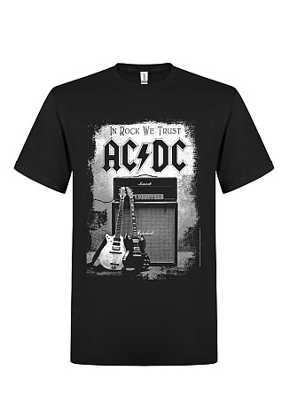 AC/DC t-shirt, In Rock We Trust Black, men´s