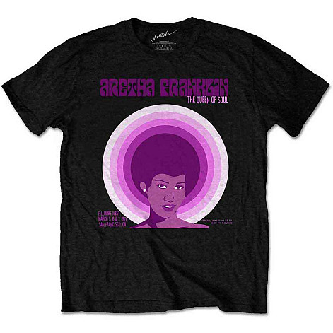 Aretha Franklin t-shirt, Fillmore West '71 Black, men´s