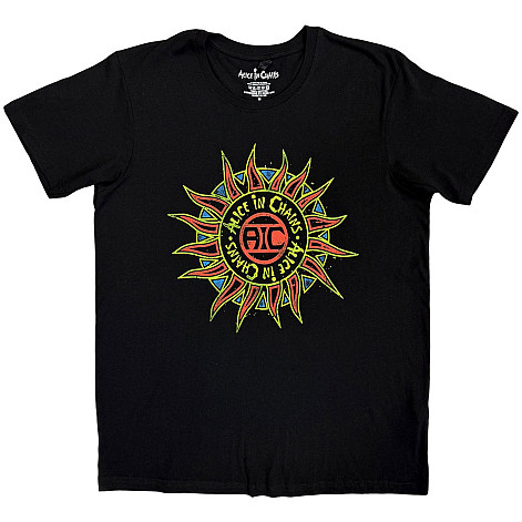 Alice in Chains t-shirt, Sun Logo Black, men´s