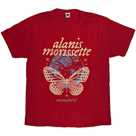 Alanis Morissette t-shirt, Can You Feel It Red, men´s
