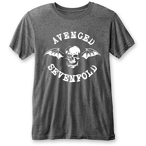 Avenged Sevenfold t-shirt, Deathbat Burnout Grey, men´s