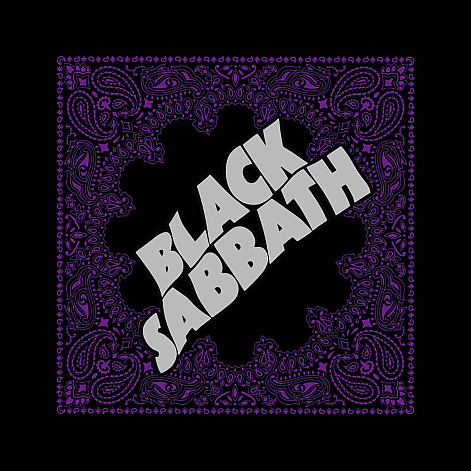 Black Sabbath scarf, Logo 55x55cm