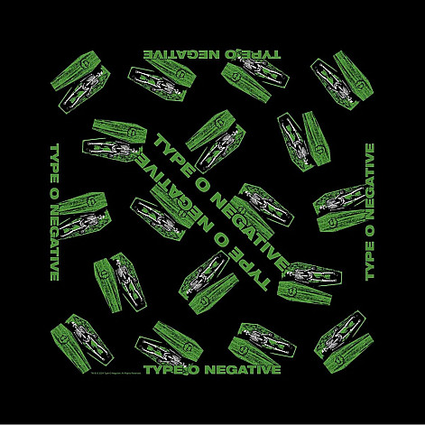 Type O Negative bavlněný scarf 55 x 55cm, Coffins Black