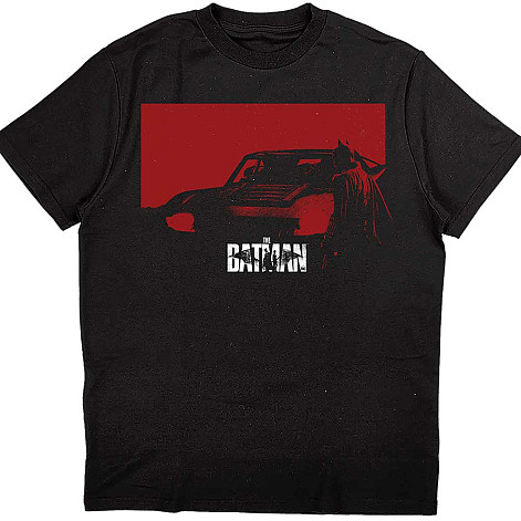 Batman t-shirt, The Batman Red Car Black, men´s