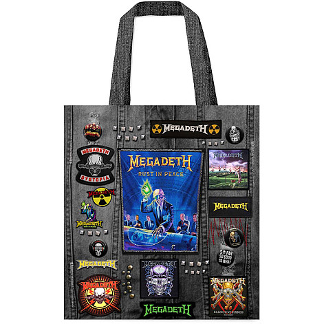 Megadeth sopping bag Eco PES 40x40 cm/260g, Rust In Peace Multicolor