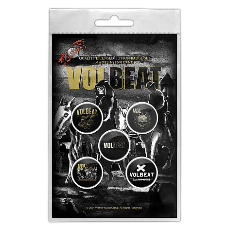 Volbeat button badges – 5 pieces průměr 25 mm, Outlaw Gentlemen