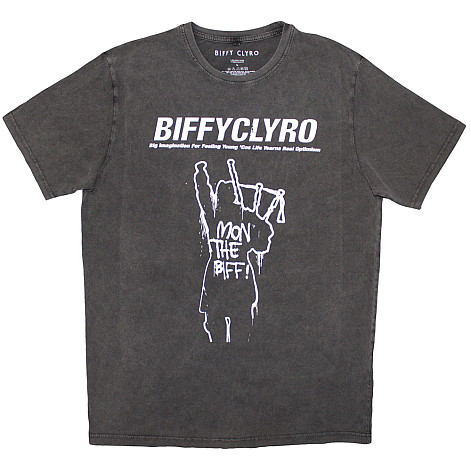 Biffy Clyro t-shirt, Big Imagination Stone Wash Charcoal Grey, men´s