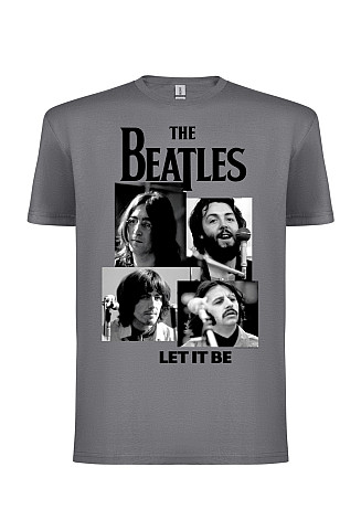 The Beatles t-shirt, Let It Be Grey, men´s