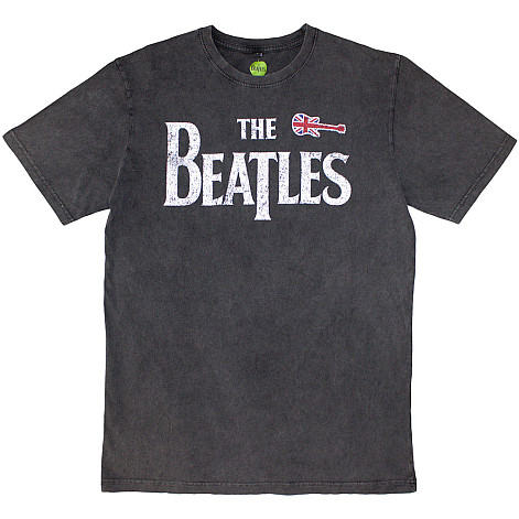 The Beatles t-shirt, Guitar & Drop T Stone Wash Charcoal Grey, men´s