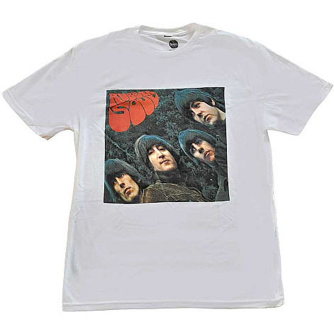 The Beatles t-shirt, Rubber Soul Album Cover White, men´s