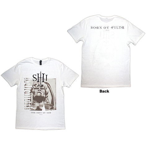 Behemoth t-shirt, The Shit Ov God Sepia Parchment BP White, men´s