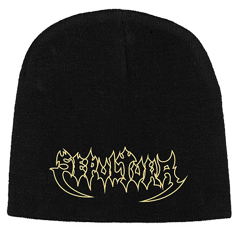 Sepultura winter beanie cap CO, Original Logo Embroidered Black, unisex