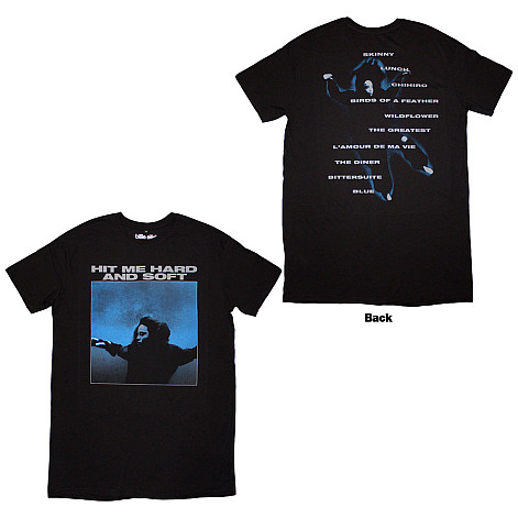 Billie Eilish t-shirtvé šaty, HMHAS Tracklist BP Black, ladies