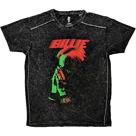 Billie Eilish t-shirt, Hands Face Snow Wash Black, men´s