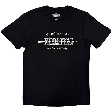 Stranger Things t-shirt, Hellfire Black, men´s