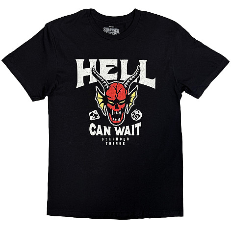 Stranger Things t-shirt, Hell Can Wait Black, men´s