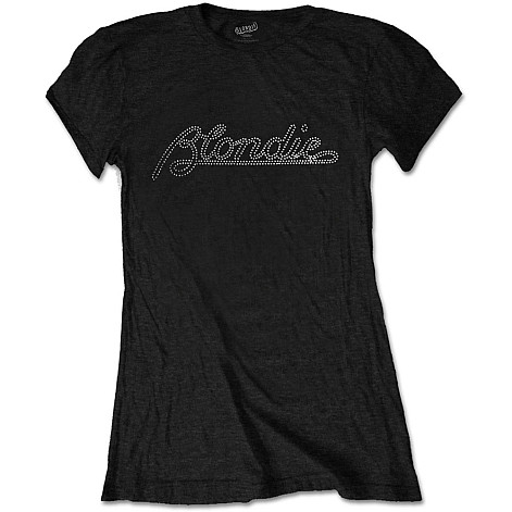 Blondie t-shirt, Logo Diamante Girly, ladies