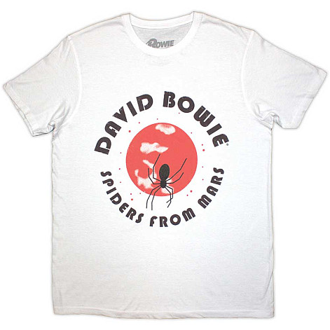 David Bowie t-shirt, Spiders From Mars White, men´s