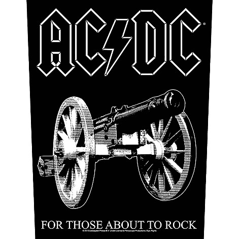AC/DC back patch 30x27x36 cm, For Those About To Rock