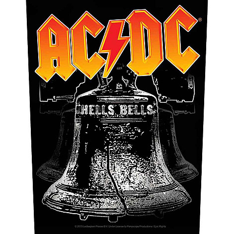 AC/DC back patch CO+PES 30x27x36 cm, Hells Bells
