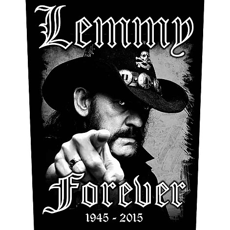 Motorhead back patch CO+PES 30x27x36 cm, Forever Black