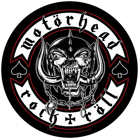 Motorhead back patch CO+PES průměr 29 cm, Biker Black