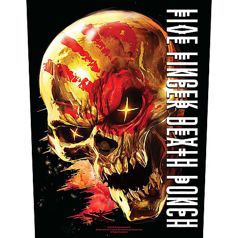 Five Finger Death Punch back patch 30x27x36 cm, And Justice for None